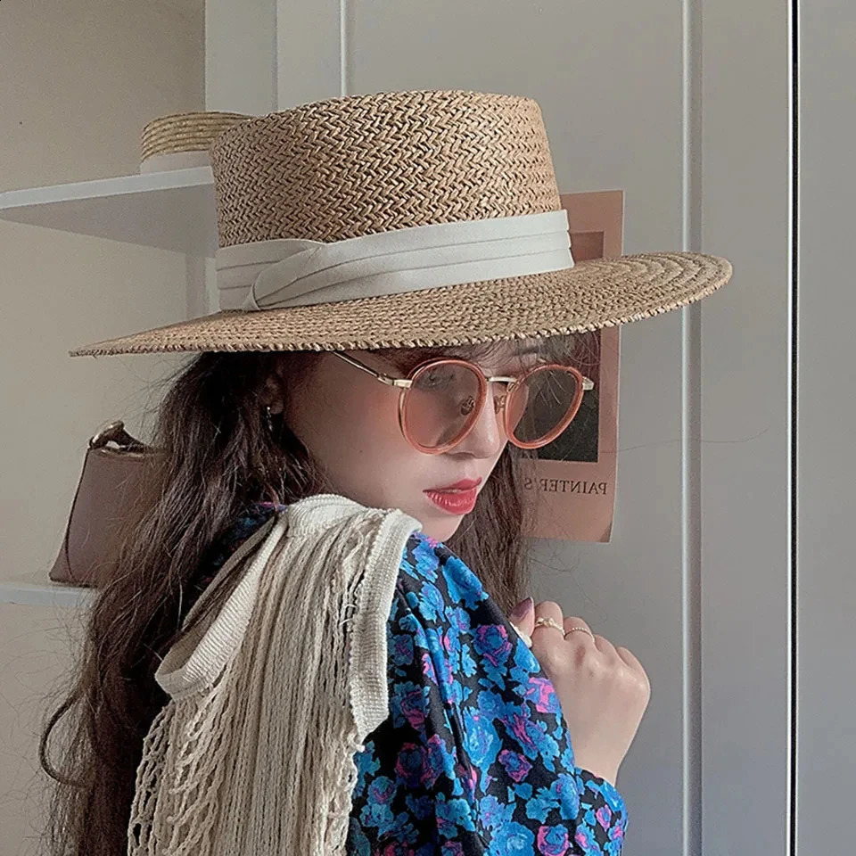 Summer Hat for Women Men Panama Straw Hats Travel Beach Sun Hat Wide Brim Fedora Jazz Hat UV Protection Summer Holiday Hats 2024 250303