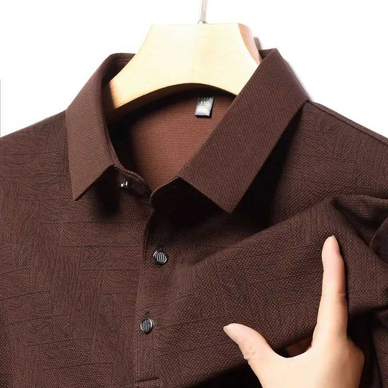 Luxury Mens Short Sleeve Polo Shirt Summer New Print T-shirt Korean Business Classic Simple Design for Casual Wear X250306