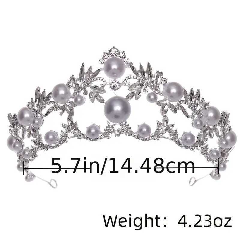 Pearl Crystal Bridal Tiaras And Crowns For Wen Bride Rhinestone Pr Diadem Wedding Bridal Hair Accessories Jewelry Crown Gift X250306