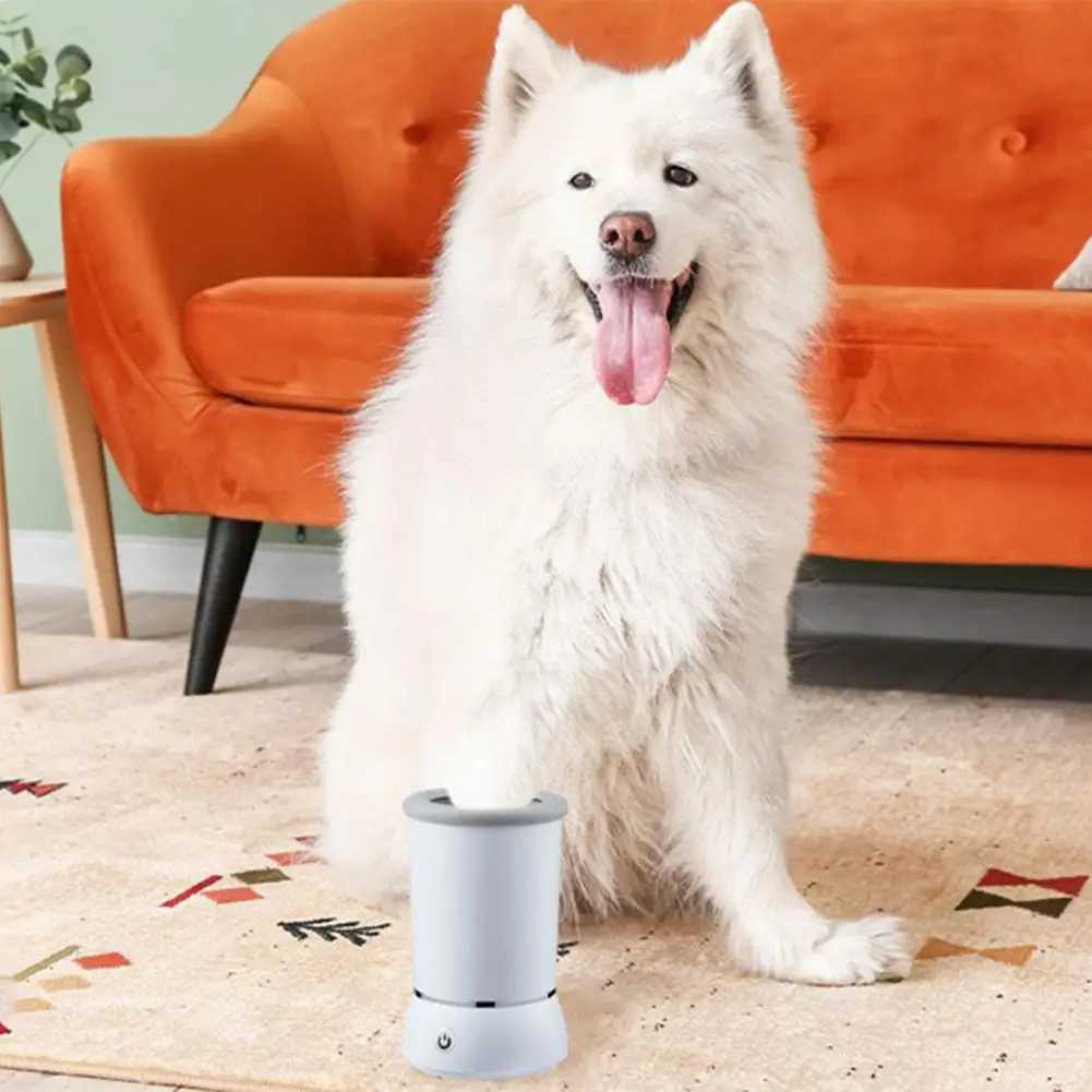 Paw Brush Automatic Dog Paw Cleaner Easy One-touch Operation for Small Medium Large Breed Dogs Rechargeable Pet Foot Washer Cup M250306