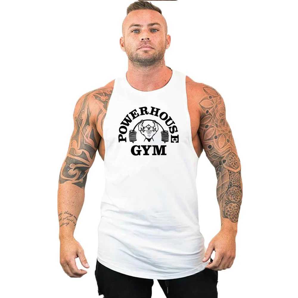 Gym Top Men Shirt Man Fitness Mens Clothes Vest Singlets T-shirts Clothing Bodybuilding Stringer Vests Muscular Singlet TopsT250318