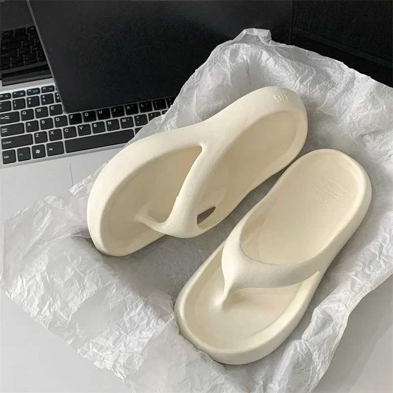 2024 Hot Selling New Sier Flip-flops Niche Fi EVA All Cfortable Thick Soles Increase Beach Shoes Y250306