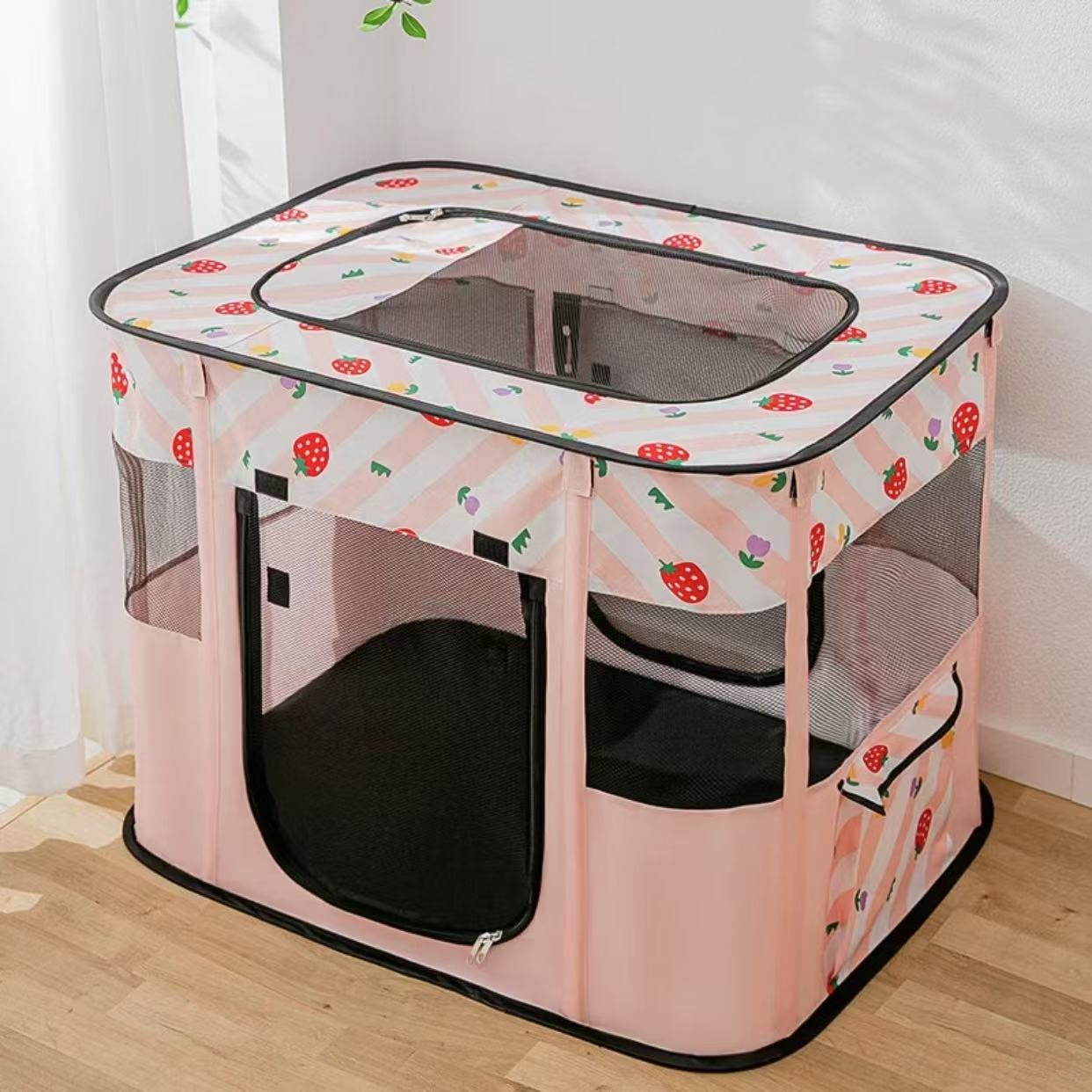 Cat delivery room, cage, rectangular enclosed breeding cat nest, folding fence, indoor household tent