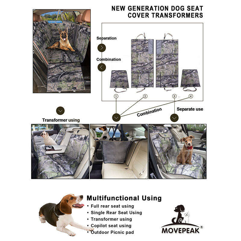 Production of new multifunctional kennel anti dirt and waterproof cars, dog mats for rear seat pet cars