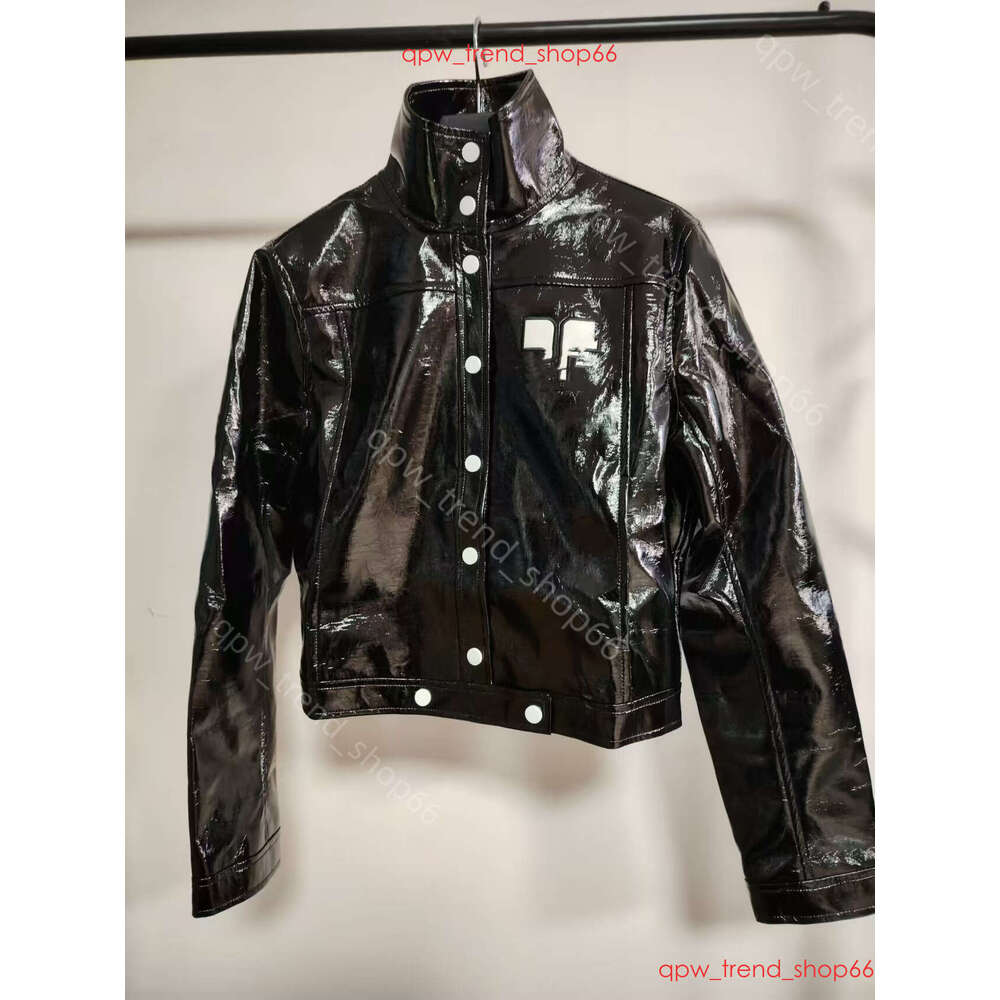 Sale Summer Fashions Designer Shirt Jacket High Quality Patent Leather Shiny Pu Jacket Trendy Shiny Slim Fit Long Sleeved Jacket cour skirt veste jacket 2025