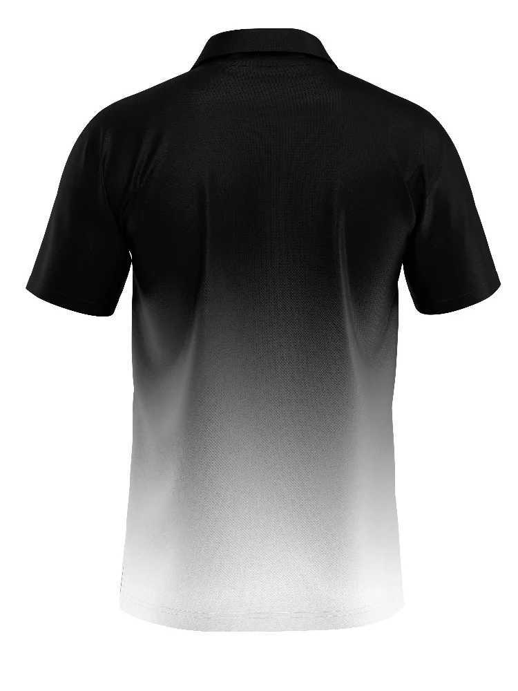 New Summer Mens Short-sleeved Fashion T-shirt Slim Polyester Polo Shirt Mens Business Casual Lapel Short-sleeved Clothing X250306