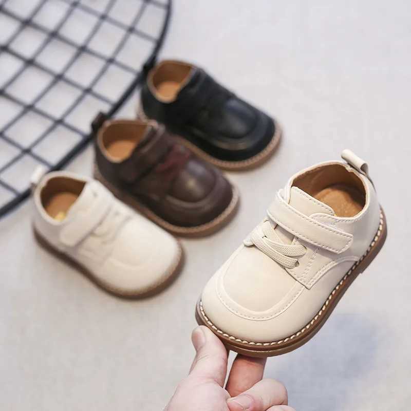 0-6 Years Children Oxfords Kids Soft PU Leather Shoes Spring Autumn Baby Toddler Shoes Boys Girls School Shoes BrownBlackBeigeT250306