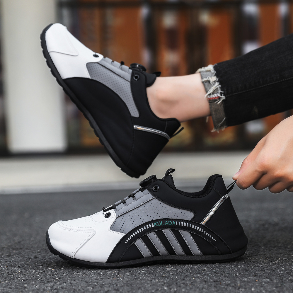 Men's Shoes Trend 2025 New Shoes Men's Rotating Button High end Running Shoes Men's Versatile Sports Breathable Dad Shoes