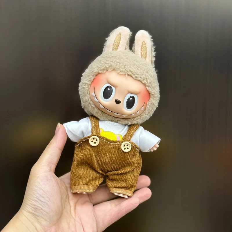 Mini DollS Clothes Outfit Accessories For Korea Kpop Exo 15-17cm Labubu Idol V1 V2 Overalls set Clothing GiftT250306