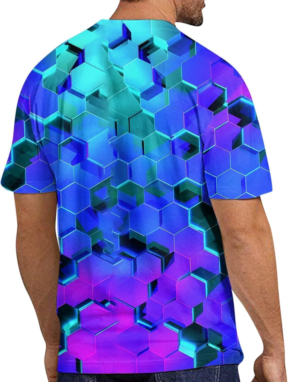 Mens T shirt Mens Novelty Tee Shirts 3D Printed Short Sleeve Summer Casual Graphic T-Shirts, tee Casual tops summer clothes