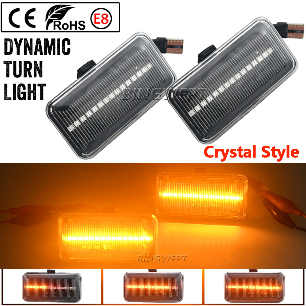 Dynamic Arrow Side Marker Light Turn Signal Blinker Lamp For VW Golf 2 Golf 3 Jetta A2 A3 Passat B3 Vento A3 For Seat Ibiza MK2