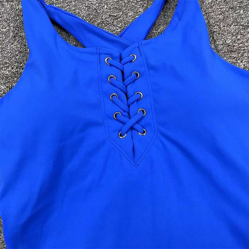 New Lycra Pad Laced Yoga Set Hip Lifting Squat Proof Shorts Sports One Piece Jumpsuit Gym Fiess Bodysuit Active Romper KLMY