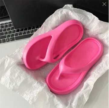 2024 Hot Selling New Sier Flip-flops Niche Fi EVA All Cfortable Thick Soles Increase Beach Shoes Y250306