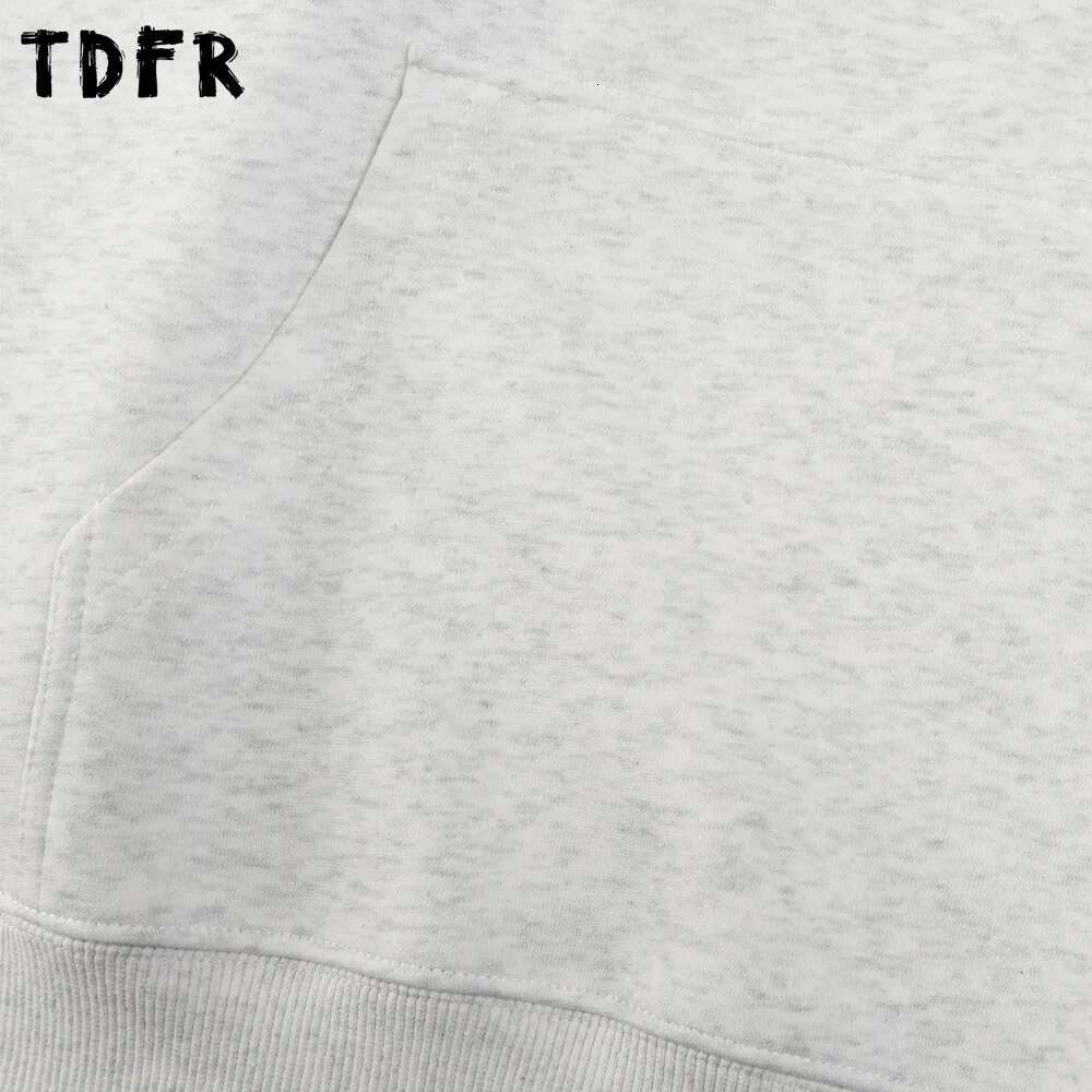 Wer Embroidery Hoodies Mens Front Pocket Spring Retro Streetwear Loose Long Sleeve Hooded Sweatshirts Men