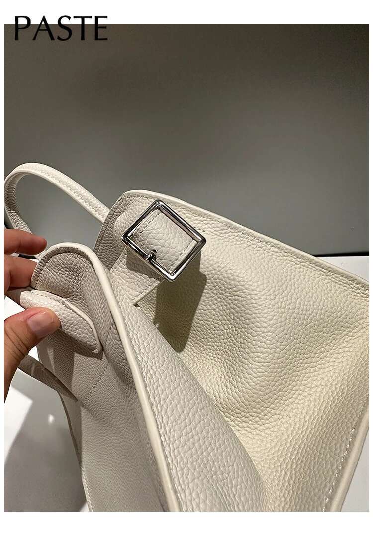 No Top Quality Same Designer Substitute Tote 2025 Genuine Cow Leather Shoulder Bag Beige Women Handbag