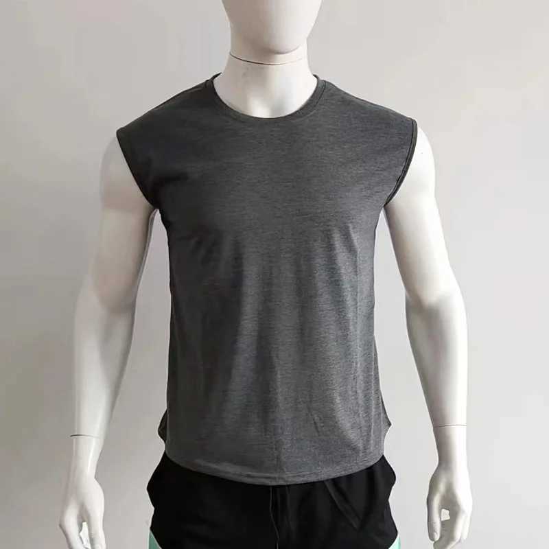 Men Casual Sleeveless Shirt Gym Tank Top Man Soild Basketball Vest Bodybuilding Tank Top Fitness Singlet Streetwear Male ClothesT250318