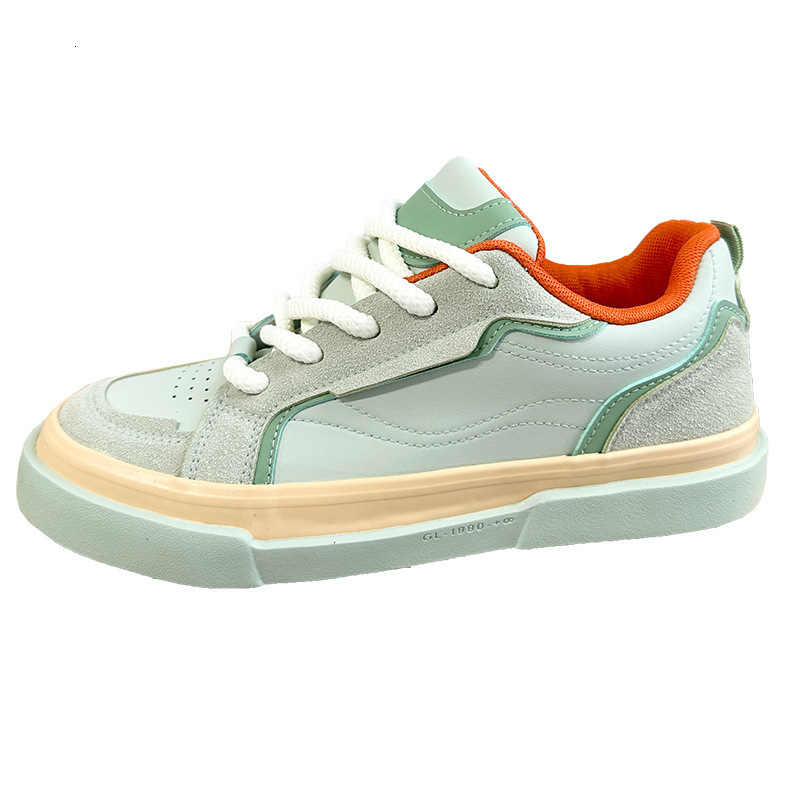 Green men's shoes autumn 2025 new trend versatile couple's shoes men's sports board shoes casual trendy shoes