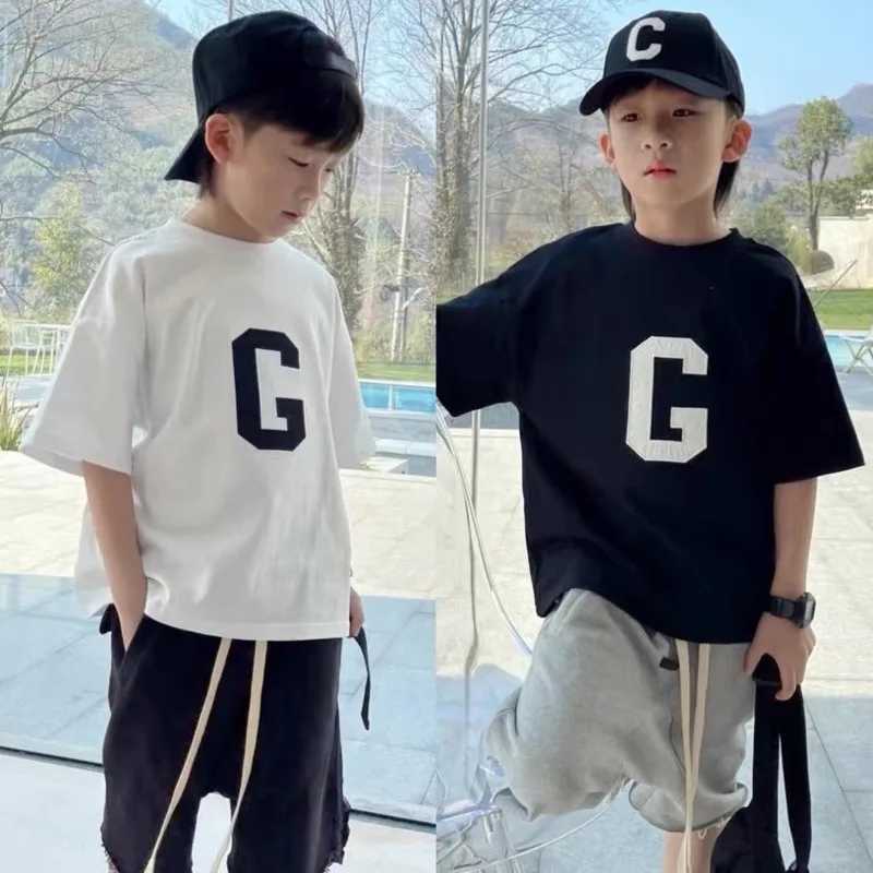 Boys Summer Short Sleeve T-shirt New Small And Medium Childrens Round Neck Top Childrens Casual Versatile Half Sleeve FashionT250306