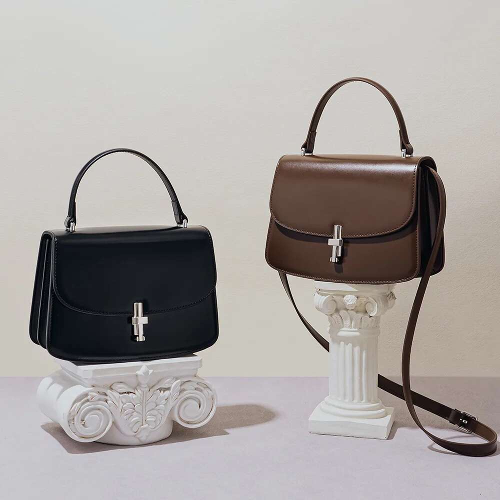 Genuine Leather Women's Shoulder Design Simple Fashion High Quality Cowhide Custom Crossbody Bag For Ladies