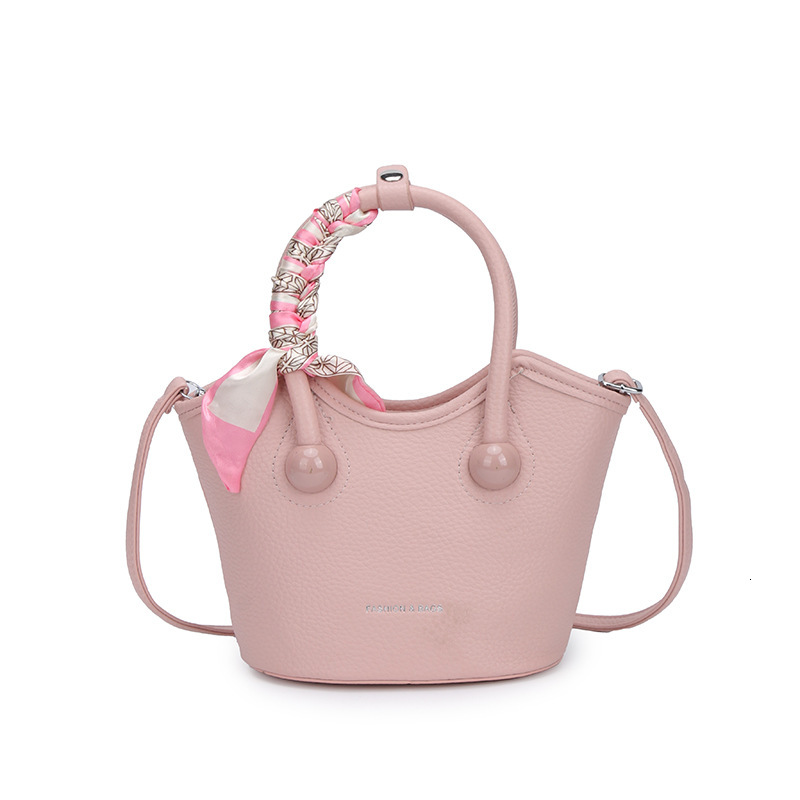 Korean Version Of Niche Fashion Women's Handbag 2025 New Fashion Scarf Bucket Multifunctional Shoulder Crossbody Bag
