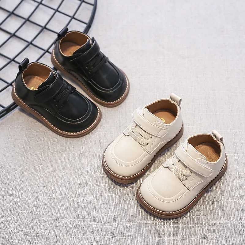 0-6 Years Children Oxfords Kids Soft PU Leather Shoes Spring Autumn Baby Toddler Shoes Boys Girls School Shoes BrownBlackBeigeT250306