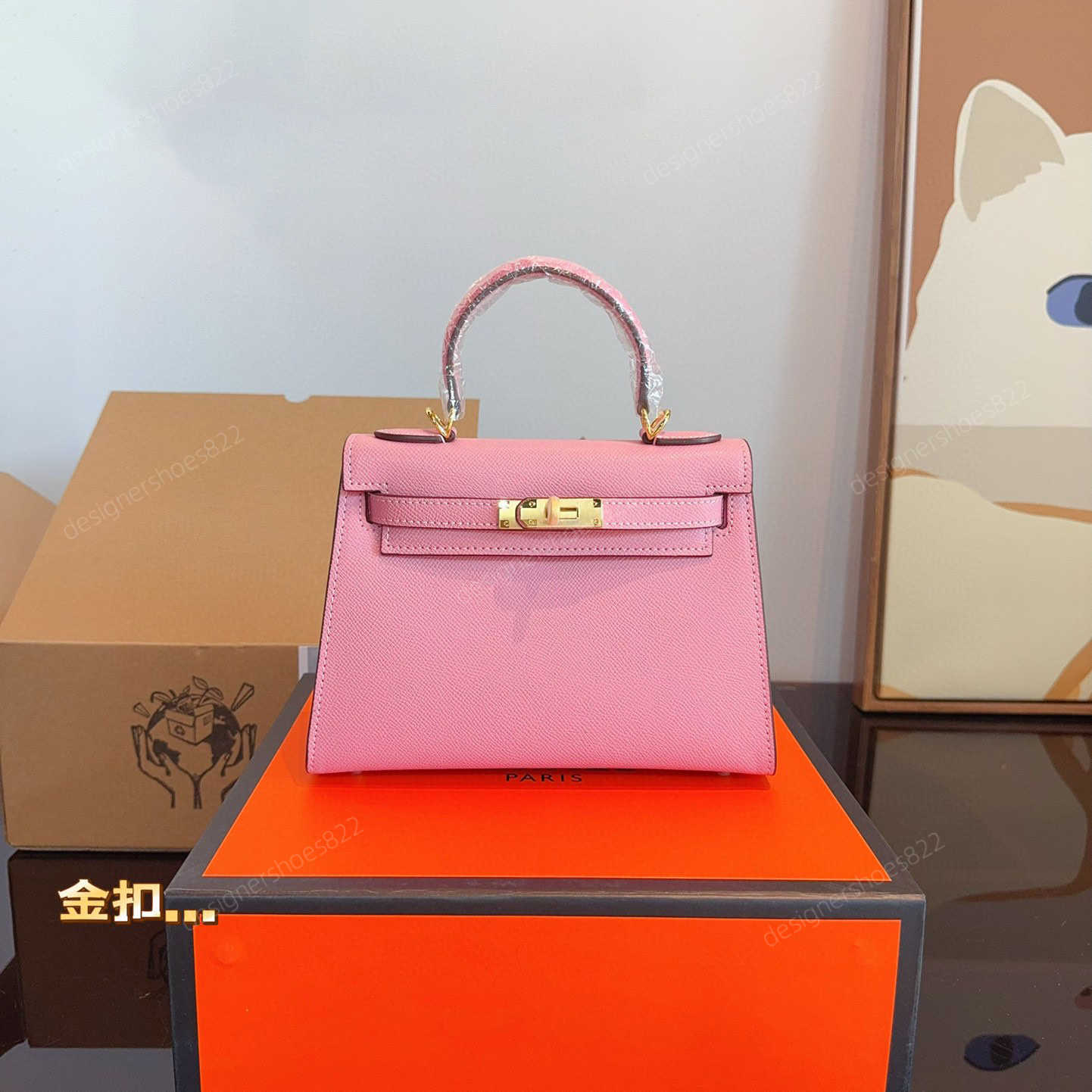 TOP Quality Luxury bag Second Generation Bags Designer Handbag Woman Genuine Leather Orange Black Crossbody Shoulder Bag Female Purse Lady Tote Bag With Lock Z42Y