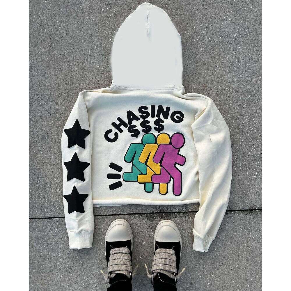 Sweatshirt pullover, long sleeved foam printed pattern, street wear, Instagram trendy y2k gift for man