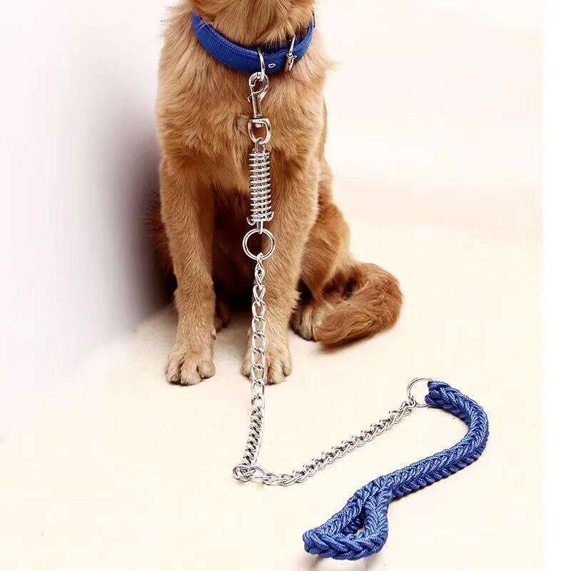 Pet supplies - Explosion proof punching eight strand woven chain, nylon strap, medium and large traction rope, dog rope