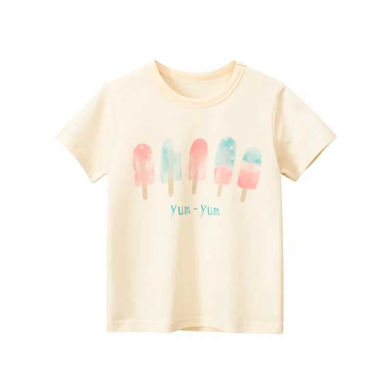1-9T Toddler Kid Baby Girls Clothes Summer Tee Top Short Sleeve Infant T Shirt Cute Sweet Childrens Cotton Tshirt OutfitT250306