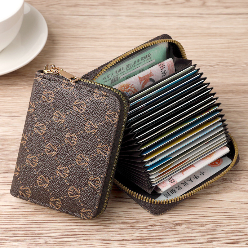 Free Shipping New Designer Bag With Multiple Slots For Women High-quality And Compact ID Card Bag Large Capacity Driver's License Wallet Card Hol