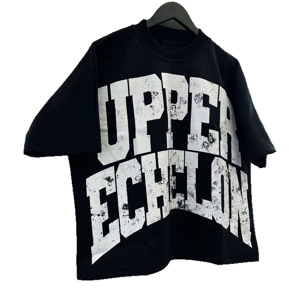 Summer American loose and simple letter printed trendy design, niche hip-hop short sleeved T-shirt gift for man