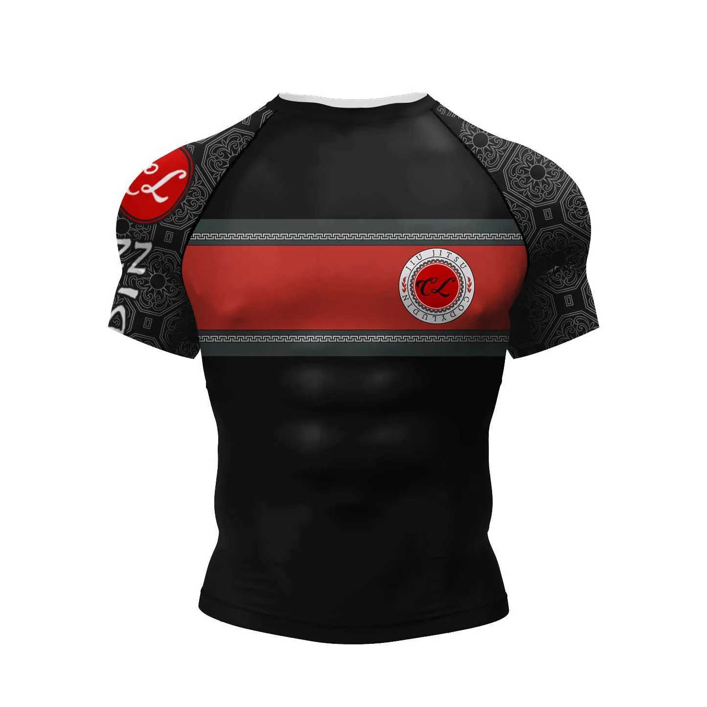 Cody Lundin Short Slve Mens Jiu Jitsu BJJ No Gi Rash Guard Sublimation Men Running Training T-shirts Strech Ts T250306
