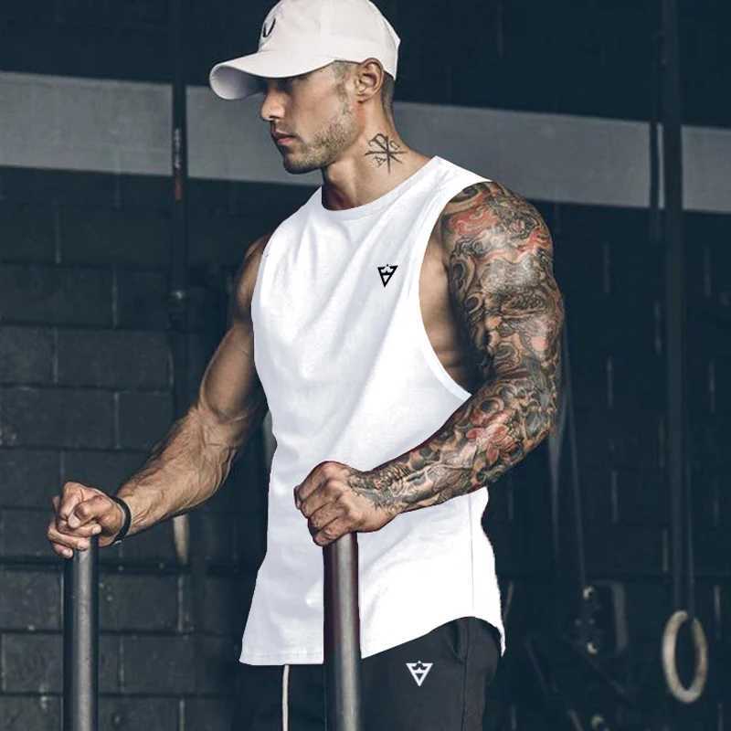 men tank tops sleeveless shirt mesh Material Breathable quick dry for men summer gym workout teeT250318
