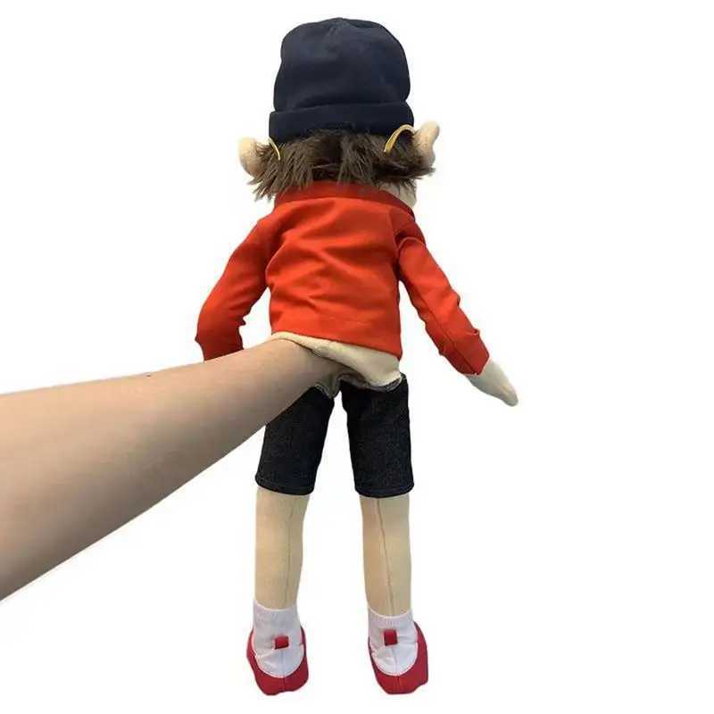 Free shipping Set of 2pcs 3pcs Jeffy Hand Puppet Plush Doll Toy Stuffed Mischievous Funny Finger ppet Singer Rapper Coby Party Birthday Gift