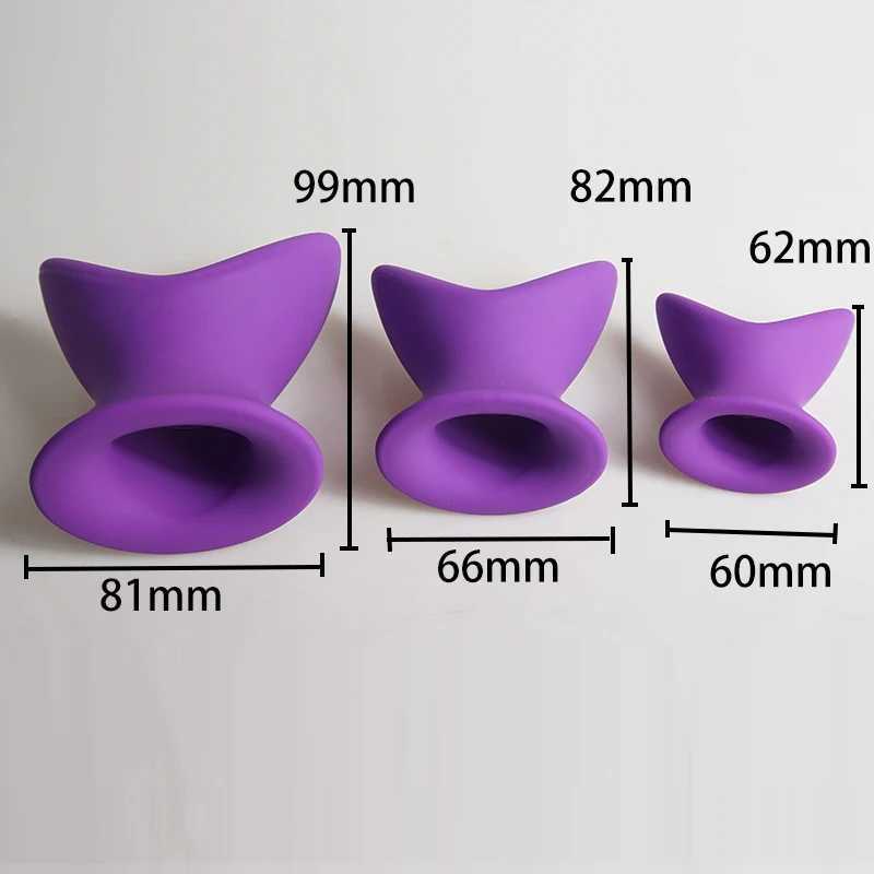 Anal tunnel plug stretcher anal butt wide opening hollow anal plug Butplug silicone Butplug sex toyXJ250306