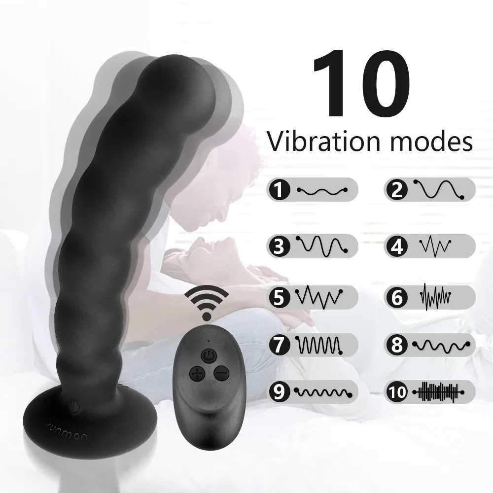 Vibrator Wireless Prostate Massage Stimulator Vibrator Sex Toys Mens Butt Plug Sucker Song Womens Adult SDF Sex ShopXJ250306