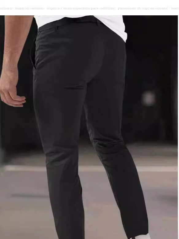 European and American hot selg men's solid color tight pocket zipper casual slim fit small leg pants 2025 temperament versatile new trend clothin