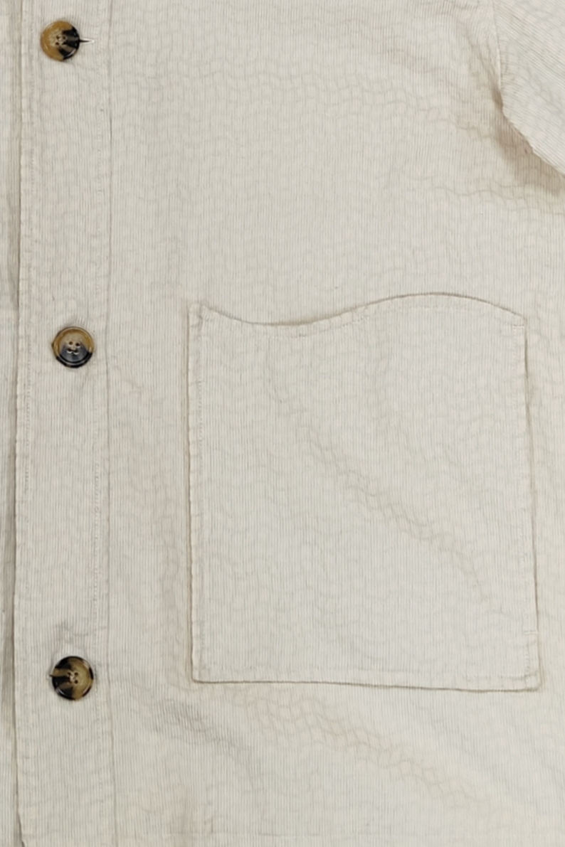 Men's Khaki Patterned Corduroy Embroidery Jacket turndown collar spring autumn causal clothing