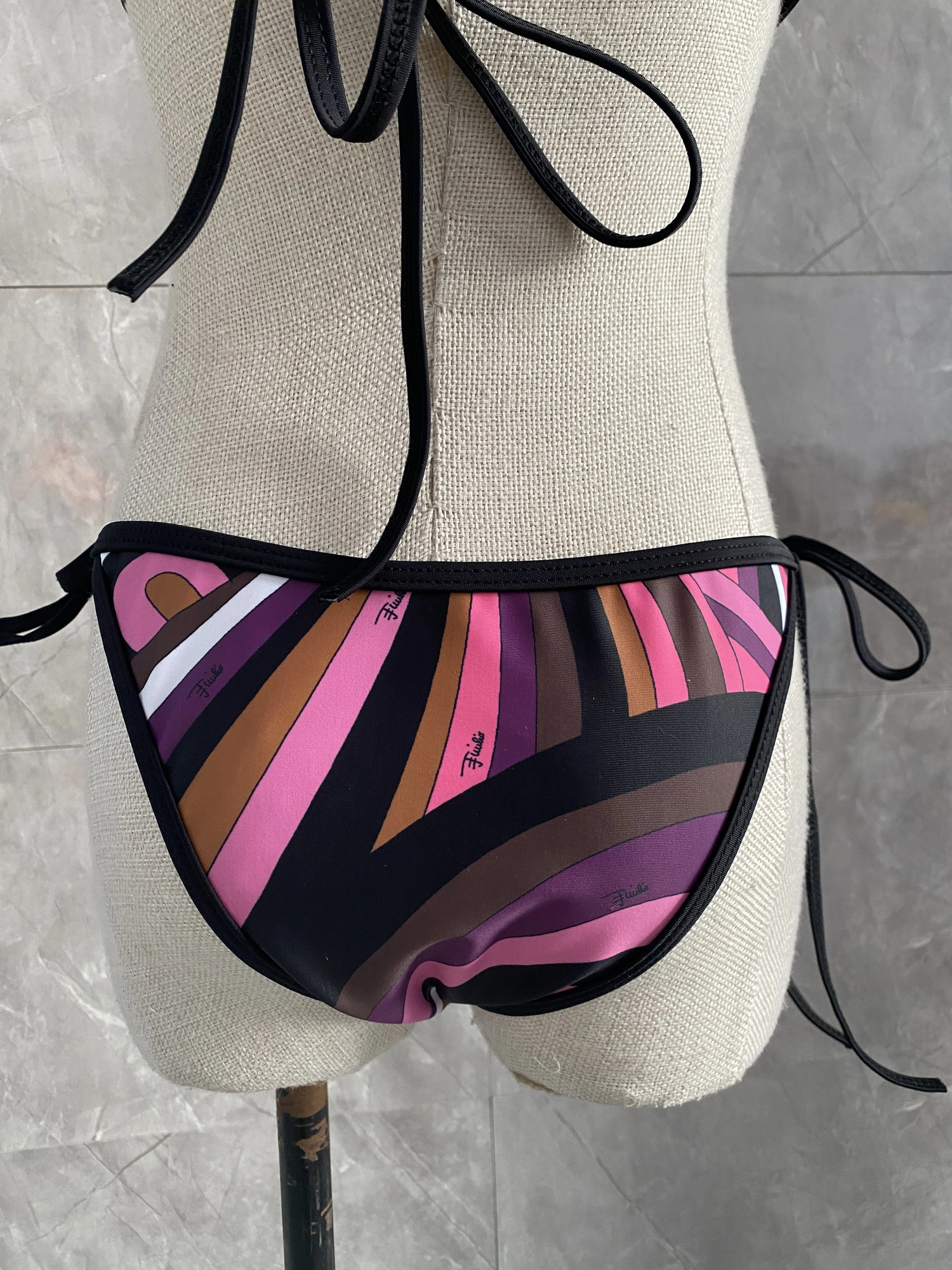 Bikini With Headband Scarf Swimwear Women Swimsuit Beachwear 250306