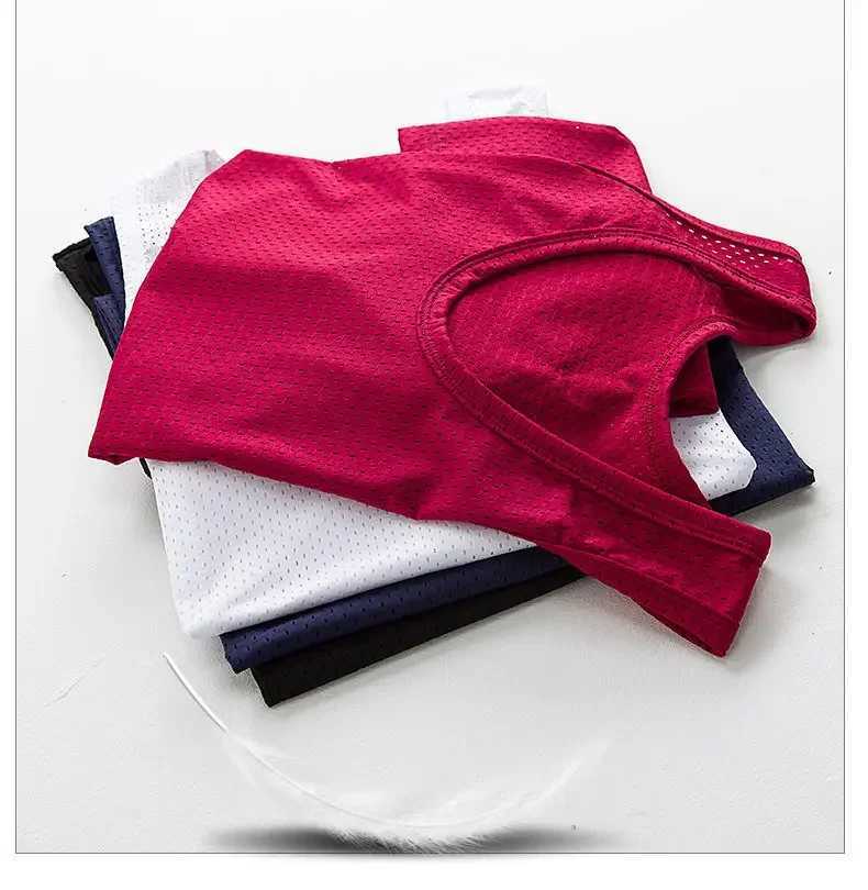 Mens Mesh Vest Ice Silk Quick-drying Bodybuilding Tank tops Fitness Muscle Sleeveless Narrow Men Vest Fitness Casual Sport TopsT250318