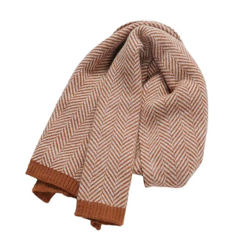 K053 Autumn and winter female college students comfortable Korean style women's versatile neck scarf leisure fresh warm scarf