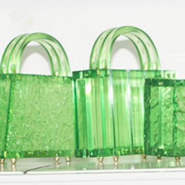 New Transparent Candy Color Fluorescent Green Fashionable Handheld Acrylic For Women Rhinestone Acrylic Clutch Clear Evening Bag For Weddings Parties