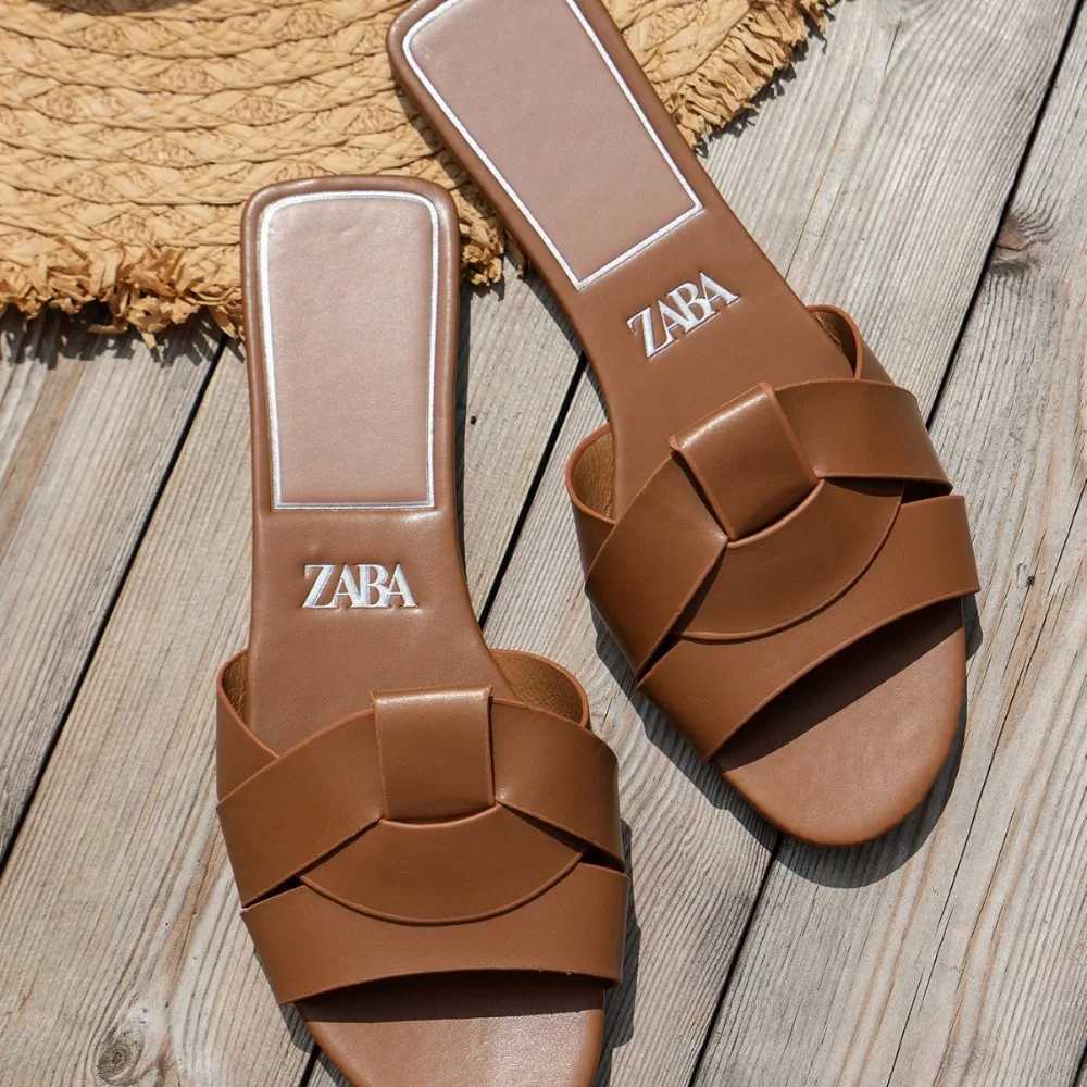 Cross border plus size 2025 summer new wens slippers for foreign trade cross flat cool simple and versatile slippers Y250306