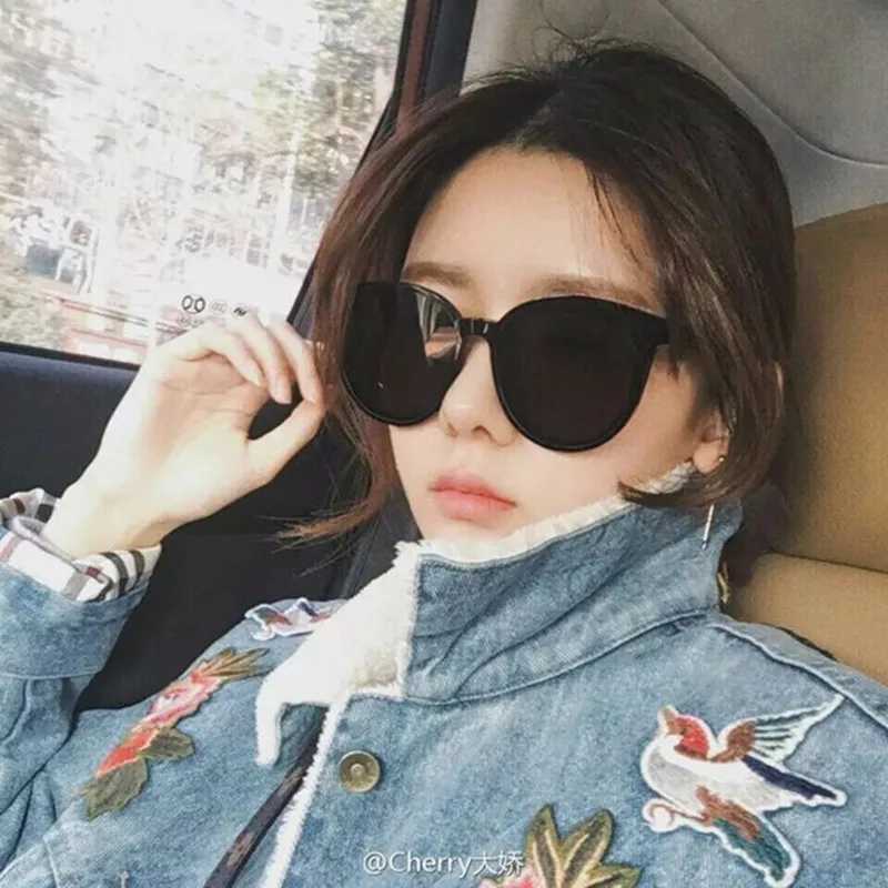 OIMG Cat Eye Sunglasses Woman Vintage Brand Black Glasses Fashion Style Eyewear personality Sunglasses gafas de sol UV400XJ250306