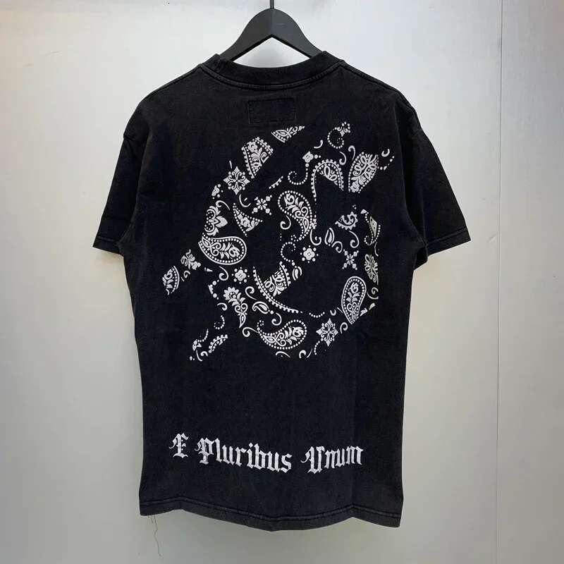 Original Tag American Style Hip Hop GOD SPEED Letter Printing High Street New Handsome Black Short Sleeve Top T-Shirt