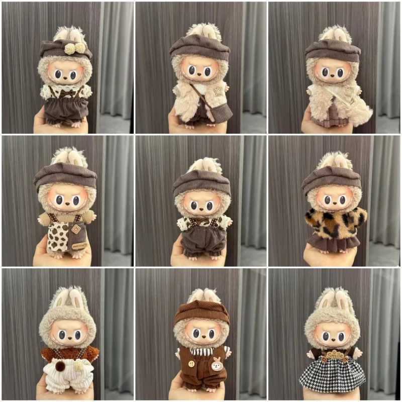 labubu outfit clothing For 17cm Retro Style Hat Set Artistic Small Painters Clothing OutfitT250307