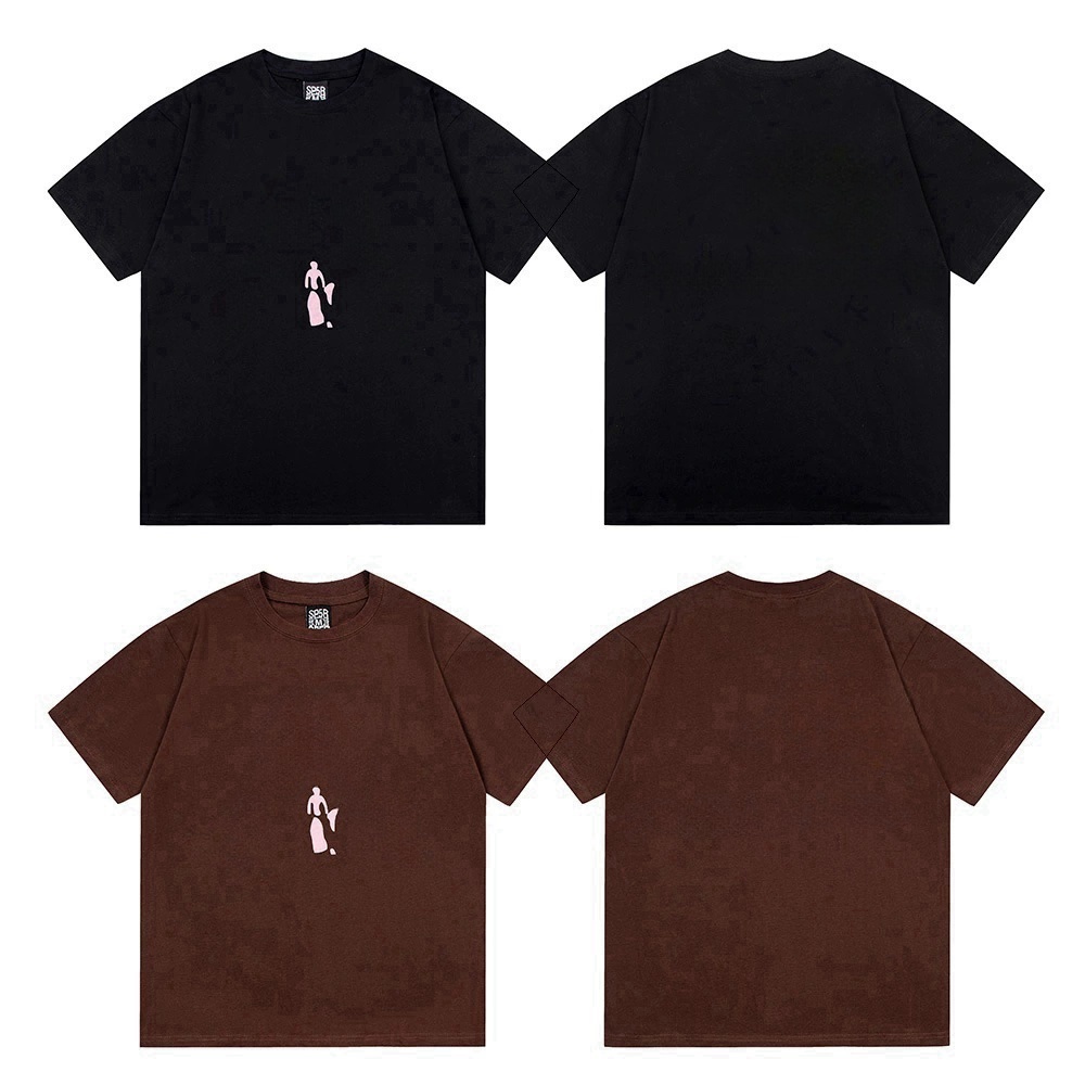 2025 Apparel Man Trendy brand fashion design printed T-shirt for men and women, high-quality double yarn pure cotton short sleeved shirt