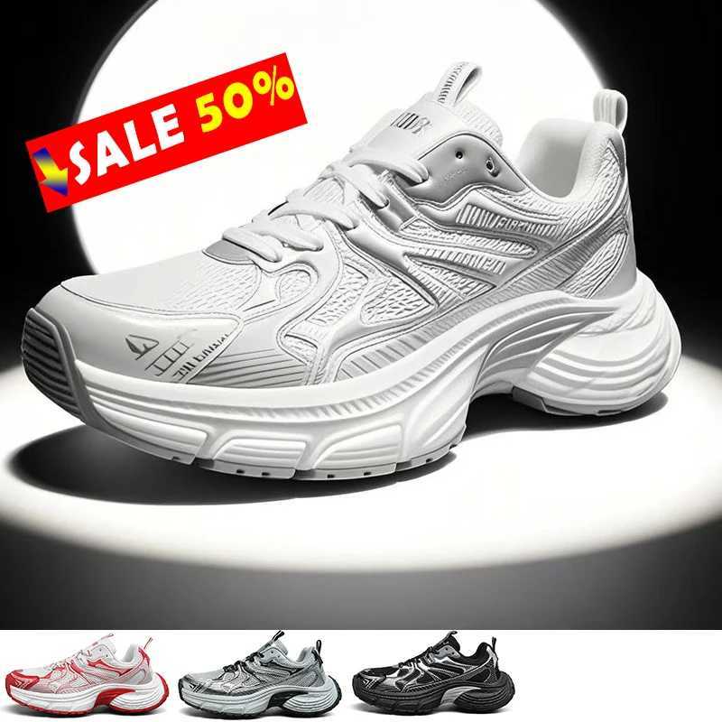 2025 Men Air Cushion Marathon Running Shoes Breathable Lightweight Sports Shoes for M Cfortable Training Climbing Sneakers Z250411
