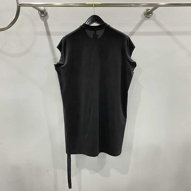 High Street Mens T-shirt Oversized Vest Pentagram Print Design Tank Tops O-neck Cotton Balck Mens ClothingT250318