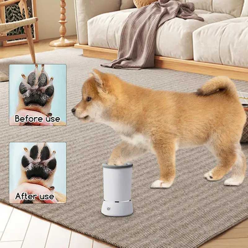 Pet Foot Washer Electrical Pet Paw Cleaner Automatic Pet Foot Cleaning Cup Portable Quick Low Noise Dog Cat Paw Cleaner M250306